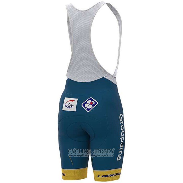2020 Cycling Jersey Groupama-FDJ Champion Sweden Short Sleeve And Bib Short